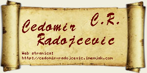 Čedomir Radojčević vizit kartica